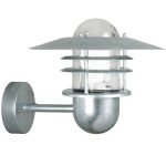 Nordlux Agger Vägglampa Brushed Aluminium | Passande för 1x E27