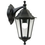 Nordlux Cardiff Down Vägglampa Aluminium Svart | Passande för 1x E27