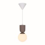Nordlux Sadie Pendellampa Composite Brun | Passande för 1x E14