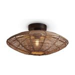 Good&Mojo Taklampa Tanami Rattan Brun | Passande för 1x E27 