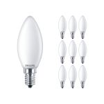 Flerpack 10x Philips Corepro LED Kronljus E14 Matt 2.2W 250lm 827 Extra Varm Vit - Ersättare 25W