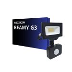 Noxion LED Strålkastare Beamy G3 10W 1100lm 100D - 840 Kallvit | IP44 - Rörelse- och Ljussensor - Symmetrisk