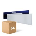 Flerpack 5x Noxion LED Panel Ecowhite V4.0 28W 3400lm - 840 Kallvit | 120x30cm - UGR <19 - Philips driver
