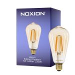 Noxion LED E27 Edison Filament Ambar 7W 630lm - 822 Extra Varm Vit | Dimbar - Ersättare 50W