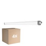 Flerpack 4x Ledvance LED Allmänbruksarmatur Vattentät Fukttät Slimvalue 36W 4000lm - 865 Dagsljus | 120cm 