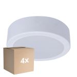 Flerpack 4x Philips LED Downlight DN065C Metall Vit 12W 1200lm 110D - 830 Varm Vit | 175mm - Utskärning   150mm - IP20