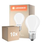 Flerpack 10x Ledvance Classic LED E27 Päron Matt 5.9W 806lm - 840 Kallvit| Ersättare 60W