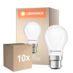 Flerpack 10x Ledvance Classic LED B22 Päron Matt 3.4W 470lm - 827 Extra Varm Vit | Ersättare 40W
