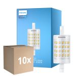 Flerpack 10x Philips CorePro LED R7S Linear 78mm Klar 7W 1000lm - 840 Kallvit | Ersättare 60W