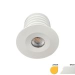 EcoDim Infälld Spot Mini Vit 2.5W 155lm 30D - 827 Extra Varm Vit | 35mm - Utskärning   28mm - IP67 - Dimbar