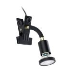 Eglo Clamp Parrini 1 Stål Svart 4.5W 345lm - 830 Varm Vit | IP20 - Inkl. 1x GU10