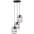 Brilliant Gwen Pendellampa Metall Trä Svart | 420mm - Passande för 3x E27