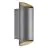 Nordlux Nico Vägglampa Aluminium Antracit Up & Down | IP54 - Passande för 2x GU10