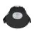 Nordlux Downlight Albric Aluminium Svart 8W 590lm 38D - 927 | 90mm - IP44 - Bästa Färgåtergivning - Dimbar