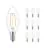 Flerpack 10x Philips Corepro LED Kronljus E14 filament klar 2W 250lm – 827 – ekstra varm hvid | erstatter 25W