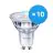 Flerpack 10x Philips Corepro LED Spot GU10 PAR16 4W 345lm 36D - 830 Varm Vit | Dimbar - Ersättare 50W