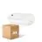 Flerpack 4x  Philips LED Säkerhet Coreline BWC110 Vit 9W 900lm - 830 Varm Vit | 242x110mm - IP54 - Ljussensor