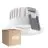 Flerpack 10x Ledvance LED Spot Fix Aluminium Vit 8W 680lm 36D - 930 Varm Vit | Utskärning   68mm - IP44 - Bästa färgåtergivning - Dimbar