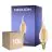 Flerpack 10x Noxion Lucent LED E14 Kronljus Filament Ambar BA35 4.5W 400lm - 822 Extra Varm Vit | Dimbar - Ersättare 35W