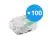 Flerpack 100x Skruvanslutning Anslutningsstycke | Universal | 2 Tråds | 0.2-4.0MM