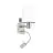 Eglo Vägglampa Pasteri Stål Satin Nickel 40 | IP20 - Inkl. Spot och Exkl. 1x E27