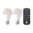 Dubbelpack Eglo LED E27 Päron Klar Filament 11W 1300lm - 827-865 Justerbar Vit + RGB | Ersättare 100W