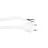 Noxion Euro Strömkabel - C7 Europlug + Öppna ändar - Vit 2m - 2 pole 0,75mm2