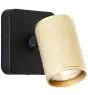 Brilliant Marty Vägglampa Aluminium Sandig Svart Guld 5W 350lm - 830 Varm Vit | Inkl. 1x GU10