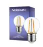 Noxion Lucent Lustre LED E27 boll Filament Klar 2.5W 250lm - 827 Extra Varm Vit - Ersättare 25W