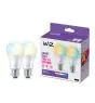 Dubbelpack 2x WiZ Smart LED E27 Päron Matt 8W 806lm | Bästa Färgåtergivning - Dimbar - Ersättare 60W