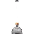 Brilliant Avia Pendellampa Metall Trä Svart | 350mm - Passande för 1x E27
