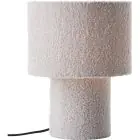 Brilliant Bordslampa Teddy Metall Textil Grå | 230mm - Passande för 1x E27
