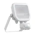 Ledvance LED Strålkastare Aluminium Vit 8W 1200lm 100D - 840 Kallvit | IP65 - Rörelse- Och Ljussensor - Symmetrisk
