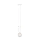 Emibig Pendellampa Glam Stål Vit | Passande för 1x E14 - Max 10W