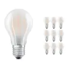 Flerpack 10x Ledvance Classic LED E27 Päron Filament Matt 7.5W 1055lm - 827 Extra Varm Vit | Ersättare 75W