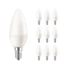 Flerpack 10x Philips Corepro LED Kronljus E14 Matt 7W 806lm – 827 Extra Varm Vit – Ersättare 60W