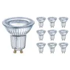 Flerpack 10x Ledvance Performance LED Spot Reflektor GU10 PAR16 4.3W 350lm 120D - 827 Extra Varm Vit | Ersättare 32W