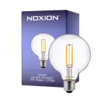 Noxion Lucent Filament LED E27 Globe Klar 7W 806lm - 827 Extra Varm Vit | Dimbar - Ersättare 60W
