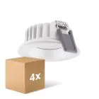 Flerpack 4x Ledvance LED Spot Air Fix Aluminium Vit 6W 480lm 36D - 927 Extra Varm Vit | Utskärning   68mm - IP65 - Bästa färgåtergivning - Dimbar