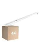 Flerpack 4x Noxion Allmänbruksarmatur Click V2 LED T8 | Passande för 1x 60cm LED Rör