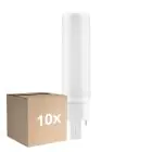 Flerpack 10x Ledvance Dulux-D LED 6W - 840 Kallvit | 4-Stift - Ersättare 13W