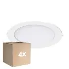 Flerpack 4x Noxion LED Downlight Slim V2.0 20W 2000lm 120D - 830 Varm Vit | 225mm - Utskärning   200mm - IP44 