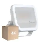 Flerpack 4x Ledvance LED Strålkastare Aluminium Vit 17W 2400lm 100D - 840 Kallvit | IP66 - Symmetrisk