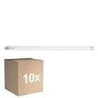 Flerpack 10x Sylvania ToLEDo Superia LED Rör T8 (EM/Mains) Ultra Efficiency 16.8W 3100lm - 840 Kallvit | 120cm - Ersättare 36W