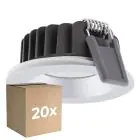 Flerpack 20x Ledvance LED Spot Air Fix Aluminium Silver 6W 510lm 36D - 930 Varm Vit | Utskärning   68mm - IP65 - Bästa färgåtergivning - Dimbar