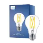 Philips Master LED E27 Päron Filament Klar 5.9W 806lm - 922-927 Dim To Warm | Bästa Färgåtergivning - Dimbar - Ersättare 60W