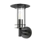 Eglo Vägglampa Lisio 1 Rostfritt Stål Svart | IP44 - Passande för 1x E27