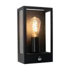Eglo Vägglampa Alamonte Stål Svart | IP44 - Passande för 1x E27 - Rörelsesensor