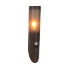 Eglo Vägglampa Helsinki Rostfritt Stål Brun | IP55 - Passande för 1x E27 - Rörelsesensor